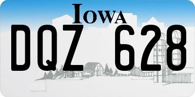IA license plate DQZ628