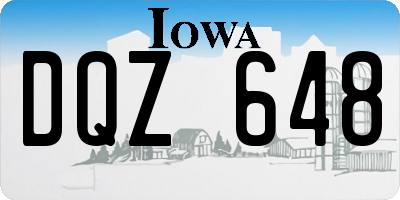 IA license plate DQZ648