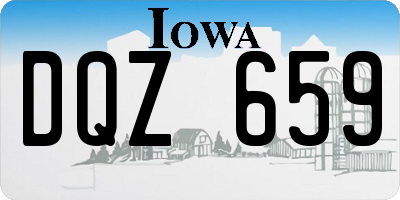 IA license plate DQZ659