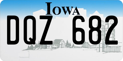 IA license plate DQZ682