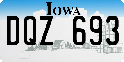 IA license plate DQZ693