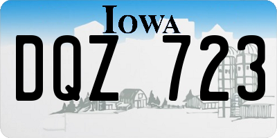 IA license plate DQZ723