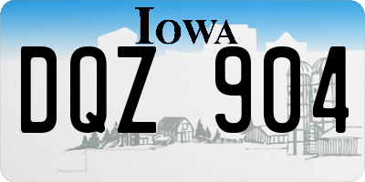 IA license plate DQZ904