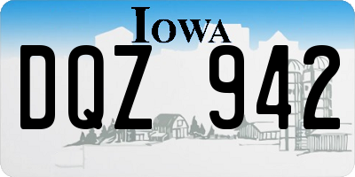 IA license plate DQZ942