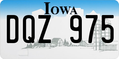 IA license plate DQZ975