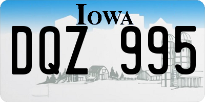 IA license plate DQZ995