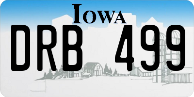 IA license plate DRB499