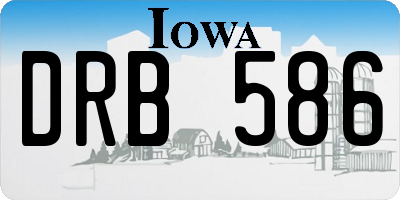 IA license plate DRB586