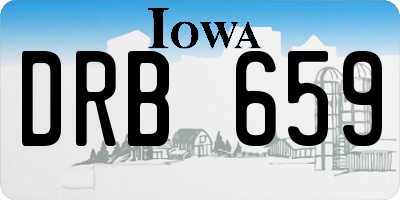 IA license plate DRB659