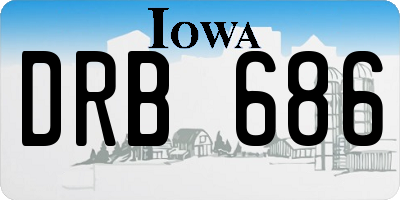 IA license plate DRB686
