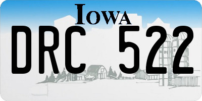 IA license plate DRC522