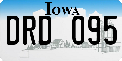 IA license plate DRD095