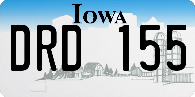 IA license plate DRD155