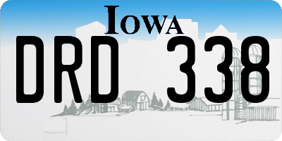 IA license plate DRD338