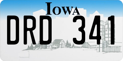 IA license plate DRD341