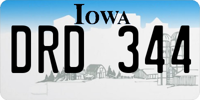 IA license plate DRD344
