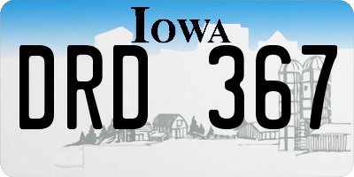 IA license plate DRD367