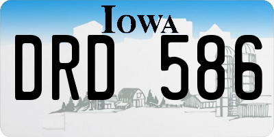 IA license plate DRD586