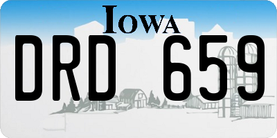 IA license plate DRD659