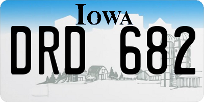 IA license plate DRD682