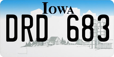 IA license plate DRD683