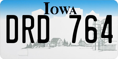 IA license plate DRD764