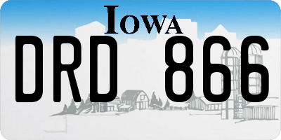 IA license plate DRD866