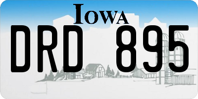 IA license plate DRD895