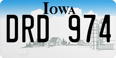 IA license plate DRD974
