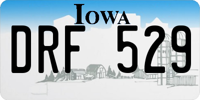 IA license plate DRF529
