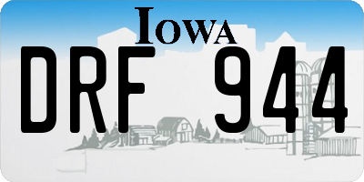 IA license plate DRF944