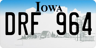IA license plate DRF964