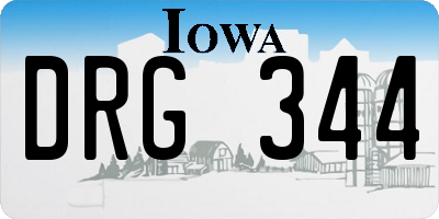 IA license plate DRG344