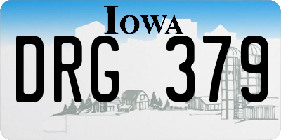IA license plate DRG379