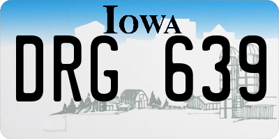 IA license plate DRG639