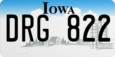IA license plate DRG822