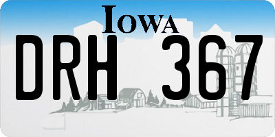 IA license plate DRH367