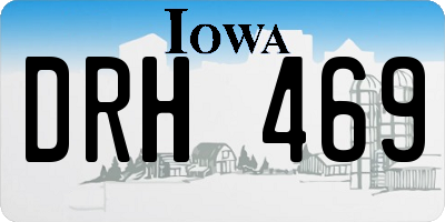 IA license plate DRH469