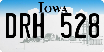 IA license plate DRH528