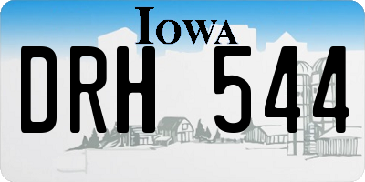IA license plate DRH544