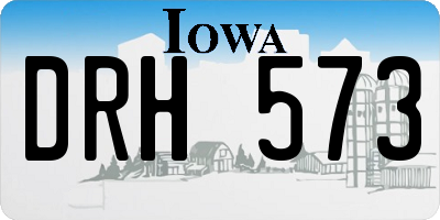 IA license plate DRH573