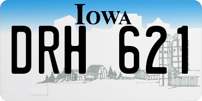 IA license plate DRH621