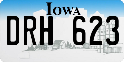 IA license plate DRH623