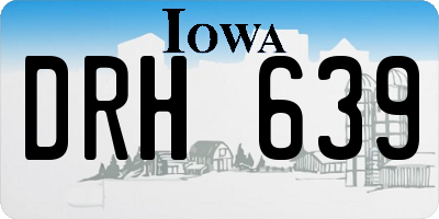 IA license plate DRH639