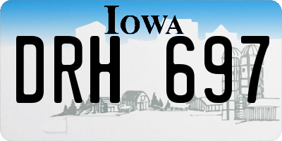 IA license plate DRH697