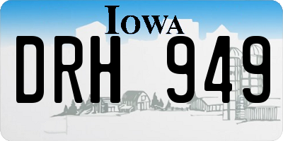 IA license plate DRH949