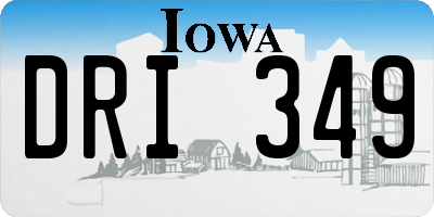 IA license plate DRI349