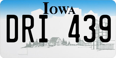 IA license plate DRI439