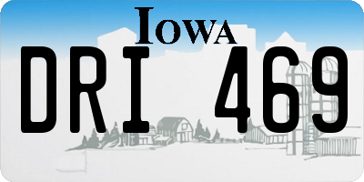IA license plate DRI469