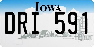 IA license plate DRI591